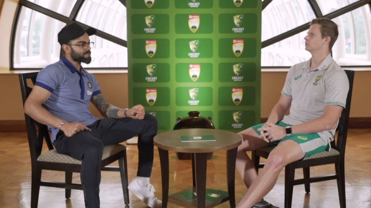 AUS v IND 2020-21: WATCH- Virat Kohli and Steve Smith sit down to discuss cricket