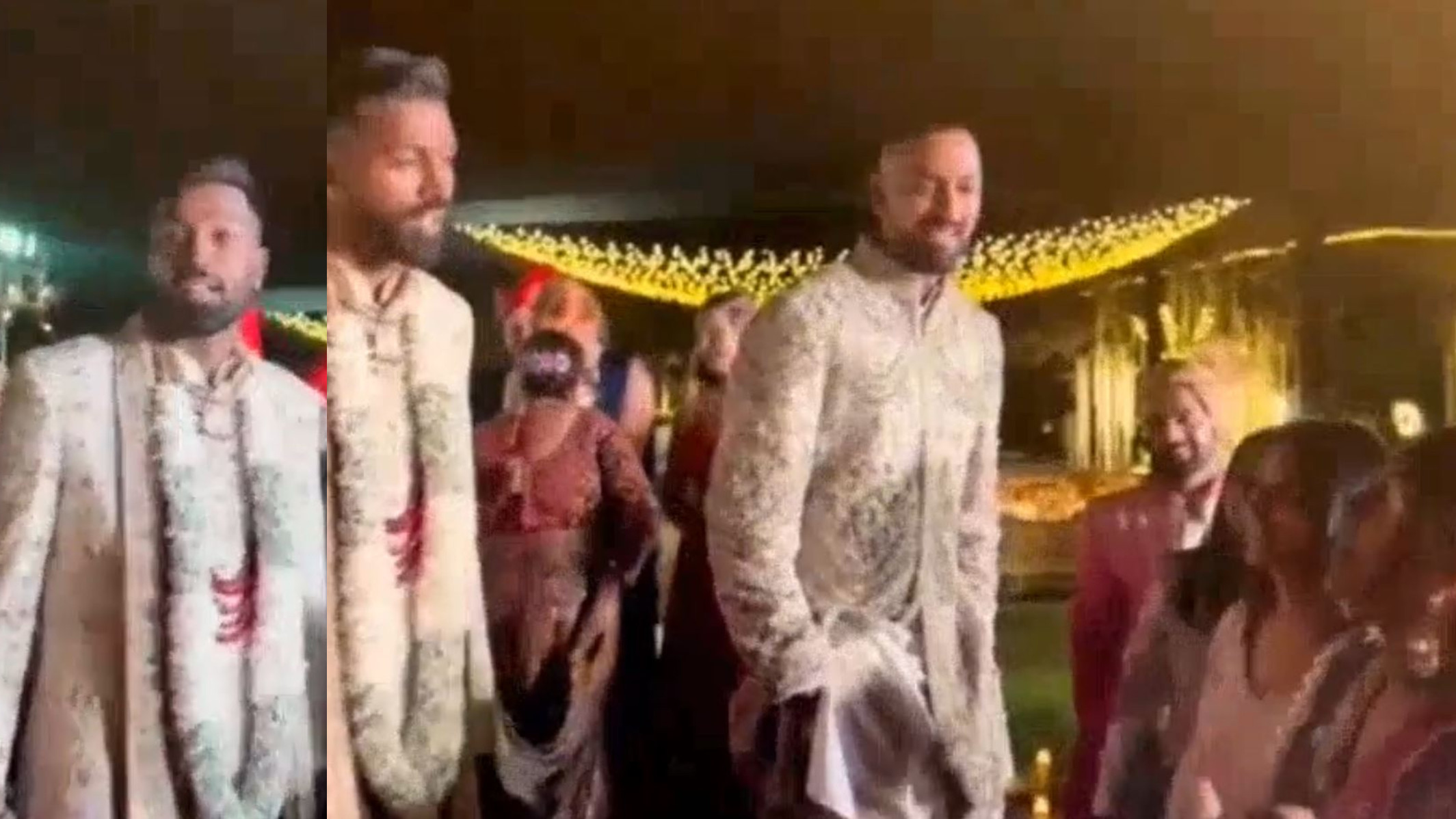 WATCH- Hardik Pandya pays Krunal’s wife Pankhuri 5 lakhs to get his shoes back during wedding with Natasa