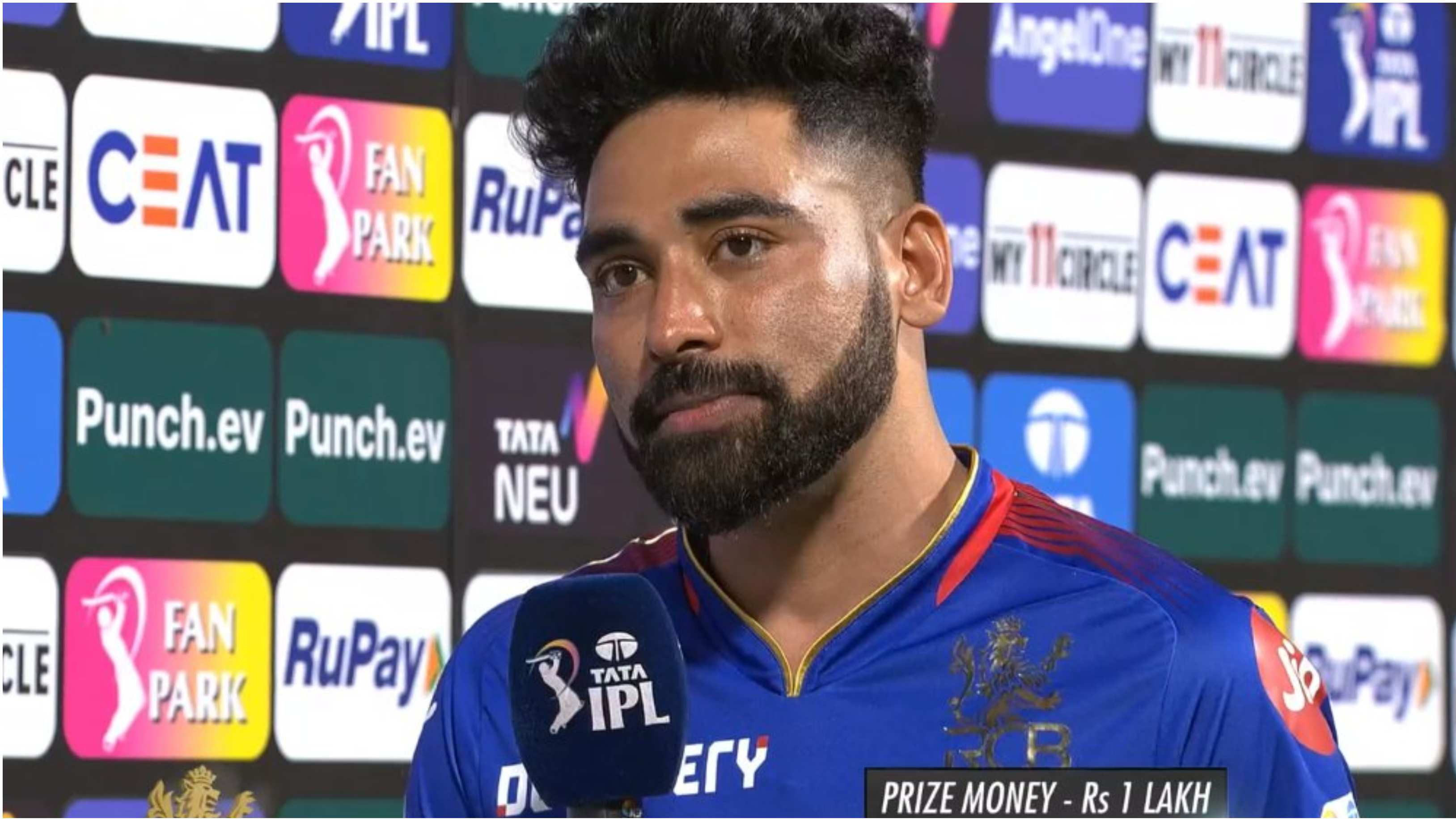 IPL 2024: “I was sick since last night,” Siraj reveals after delivering Player-of-the-Match performance for RCB against GT