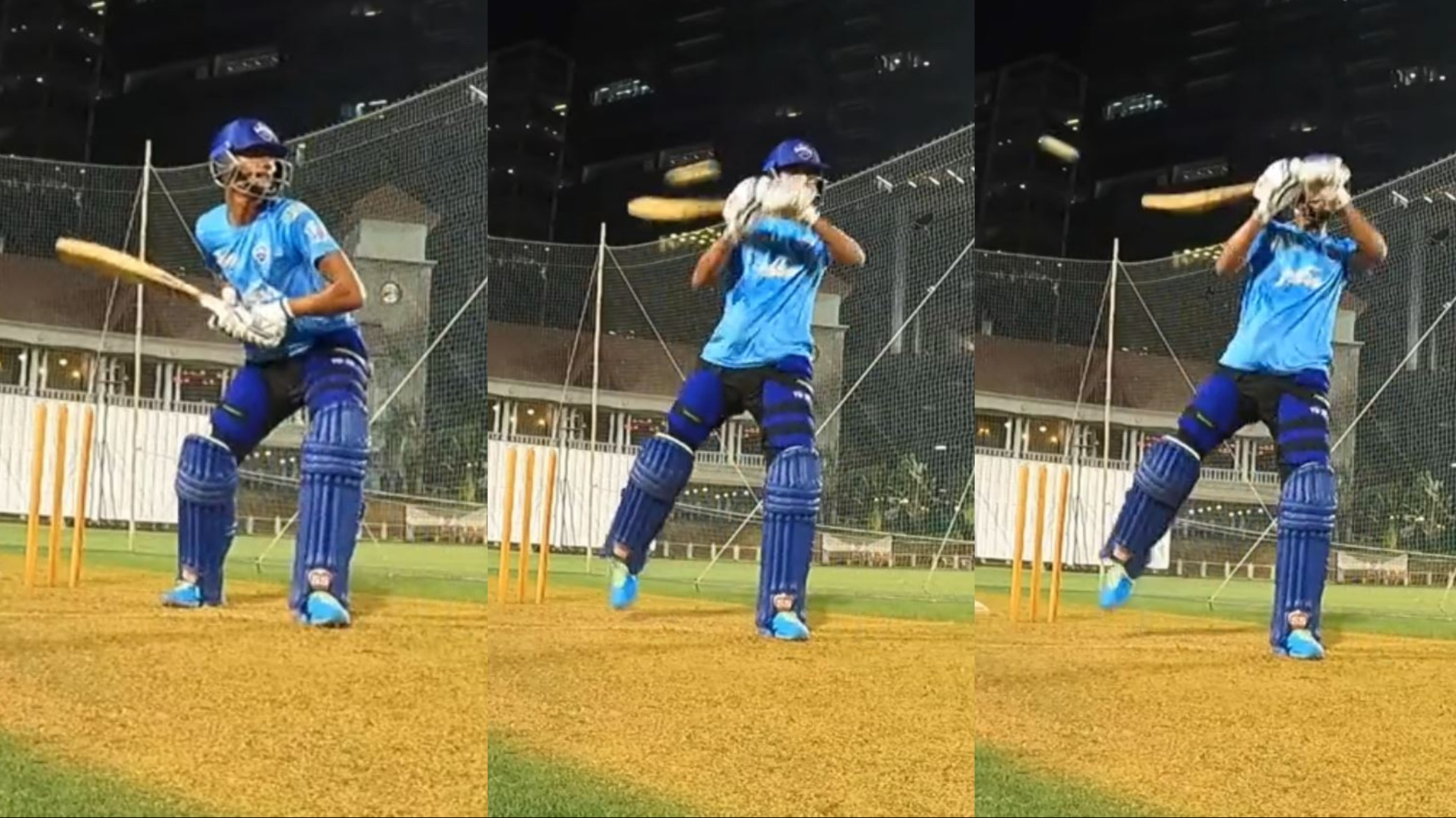 IPL 2022: WATCH- DC's Yash Dhull shows off his talent; plays a nonchalant no-look uppercut during nets
