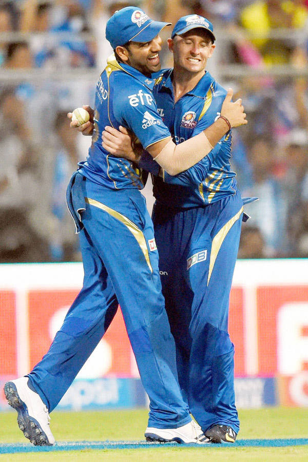 Rohit Sharma and Michael Hussey