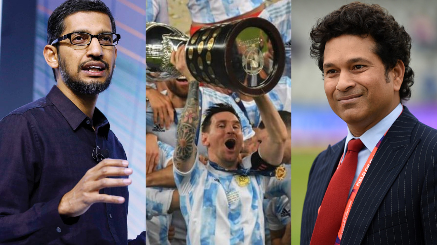 Sachin Tendulkar and Sundar Pichai lead the wishes for Argentina on winning Copa America title