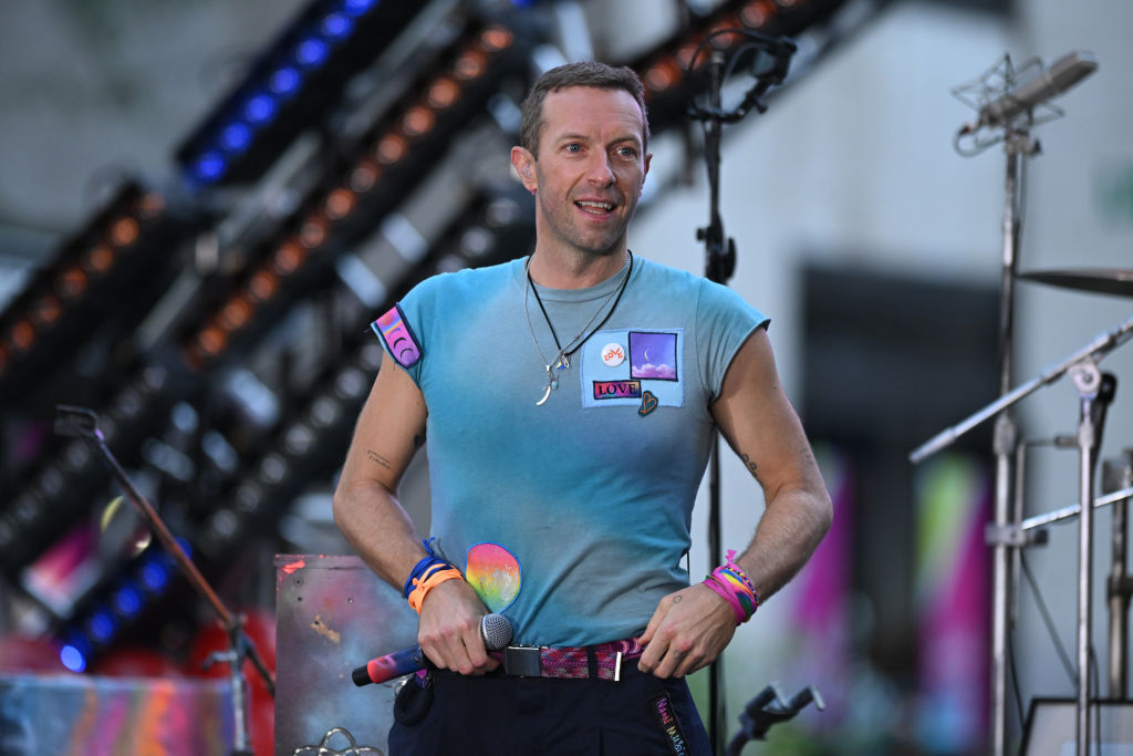 Chris Martin, lead singer of Coldplay | X