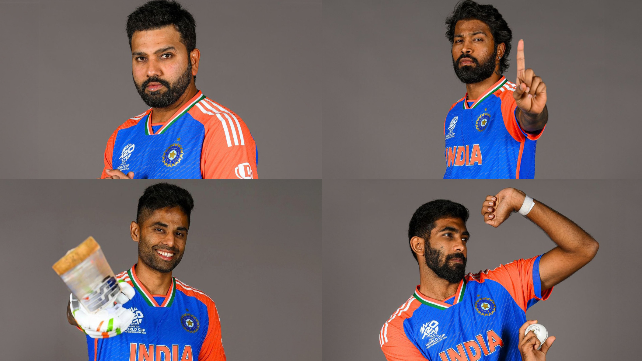 Fans react to KKR’s “United in blue for India” post featuring MI's Rohit, Bumrah, Hardik and Suryakumar’s photos