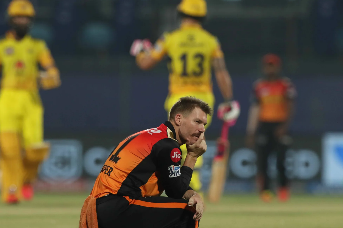 David Warner reacts as CSK beat SRH by 7 wickets | BCCI/IPL