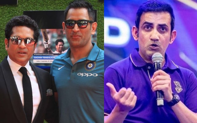 Sachin Tendulkar, MS Dhoni and Gautam Gambhir | X