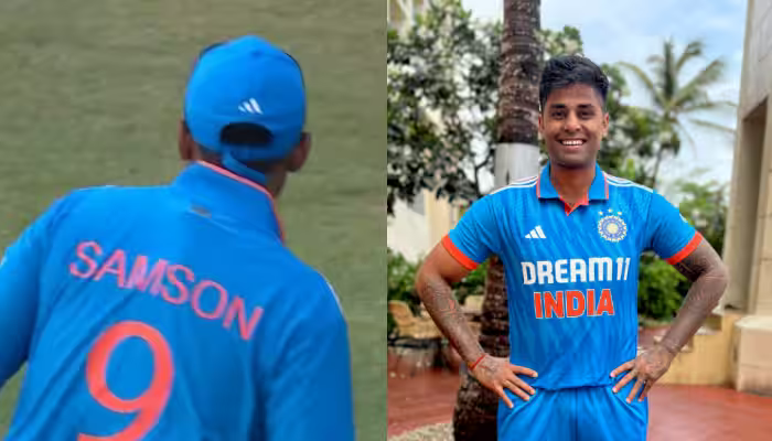 Suryakumar Yadav wore Sanju Samson's jersey in 1st ODI v West Indies | Twitter