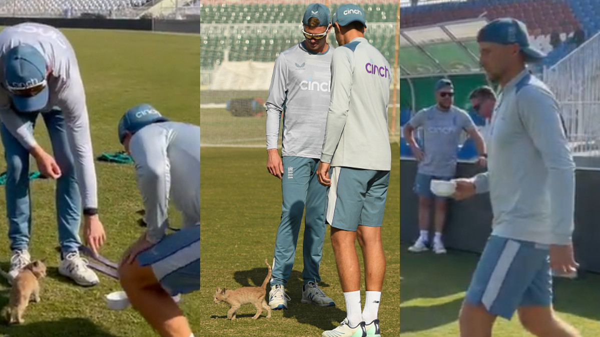 PAK v ENG 2022: WATCH- Joe Root's heartwarming gesture to special visitor in training goes viral