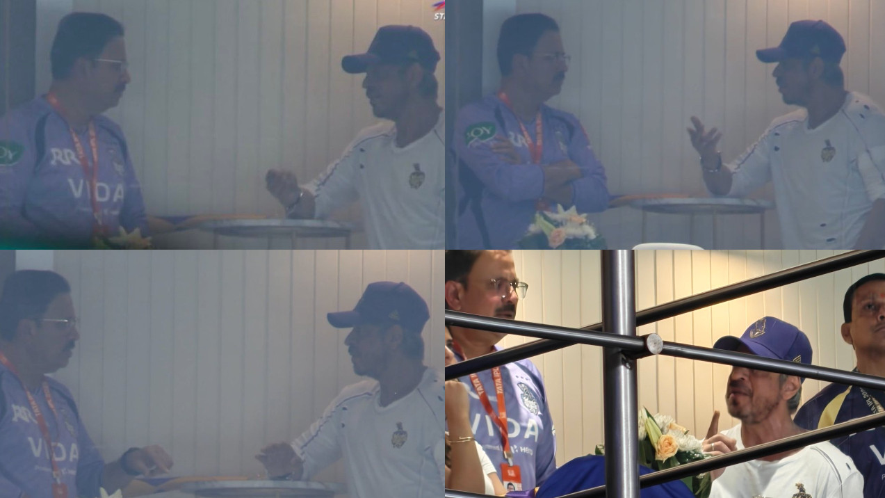 IPL 2026: WATCH- Shah Rukh Khan's animated chat with Venky Mysore goes viral as KKR struggle