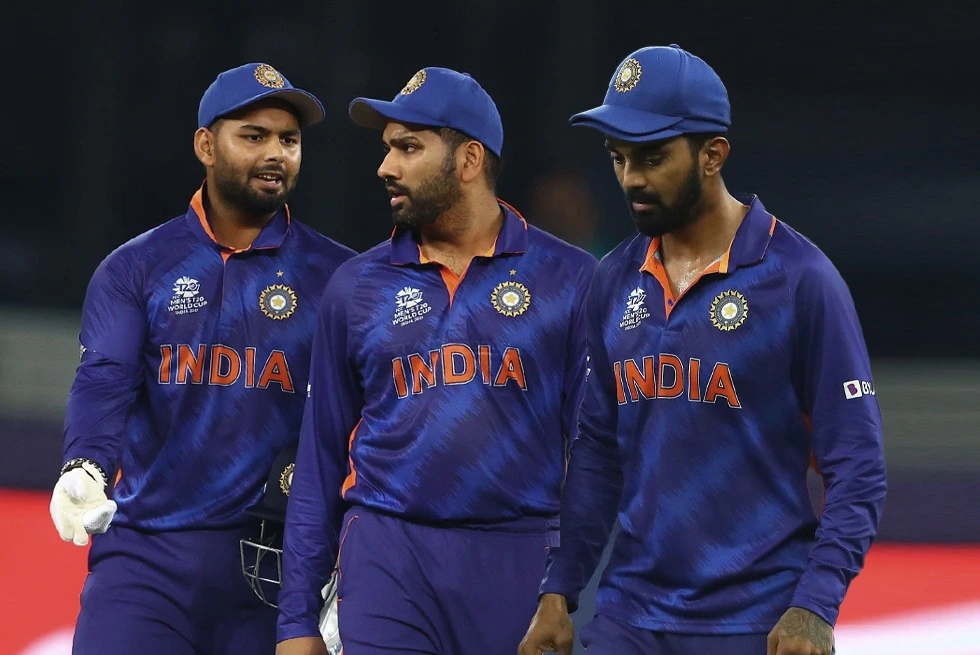 Rishabh Pant, Rohit Sharma and KL Rahul have all captained India in 2022 | AFP