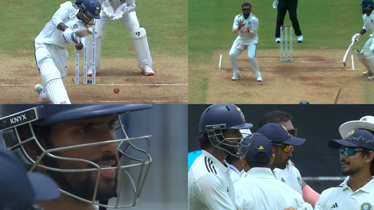 WATCH- Tilak Varma falls for 99 runs as South Zone fold for 336 in Duleep Trophy final; East Zone’s Ishan Kishan consoles him