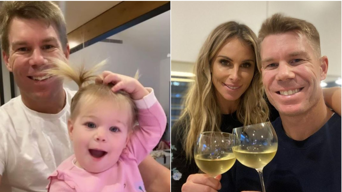 So good to be back, says David Warner as he reunites with his family