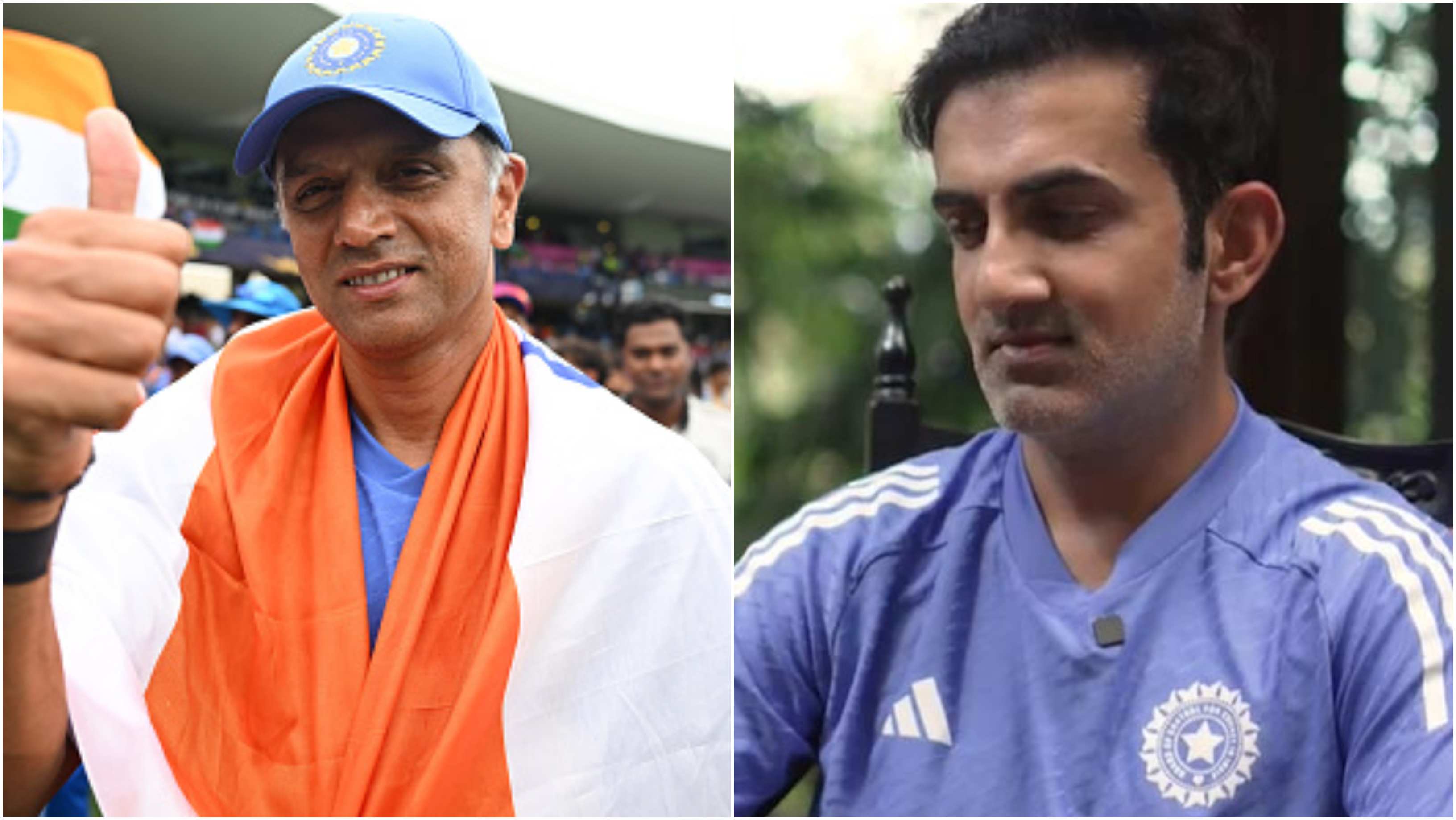 Rahul Dravid and Gautam Gambhir | Getty/BCCI