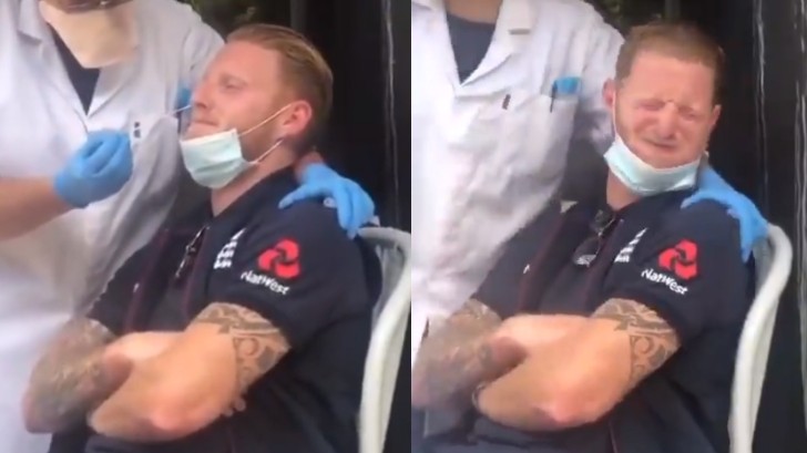 SA v ENG 2020: WATCH - Teammates laugh while Ben Stokes is subjected to the COVID-19 test