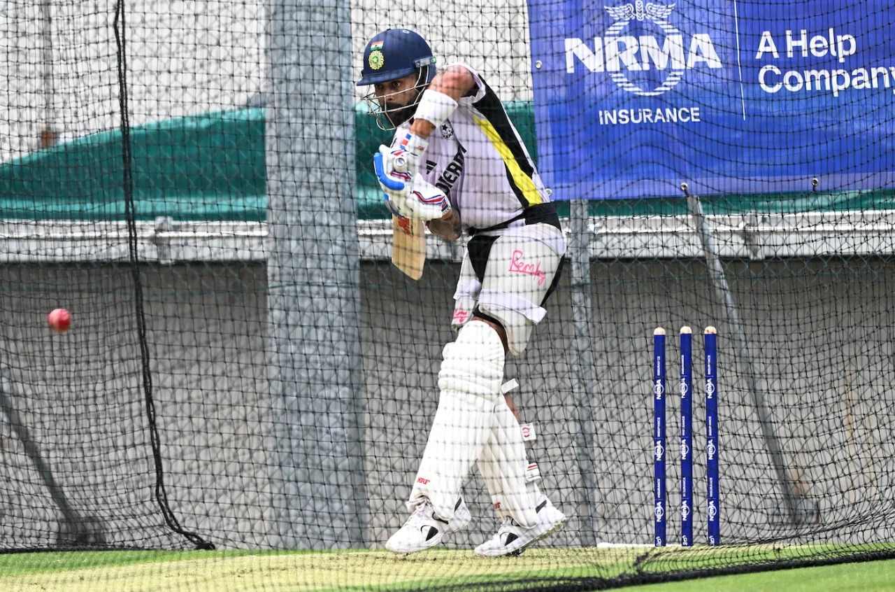 Virat Kohli in nets in Brisbane | Getty