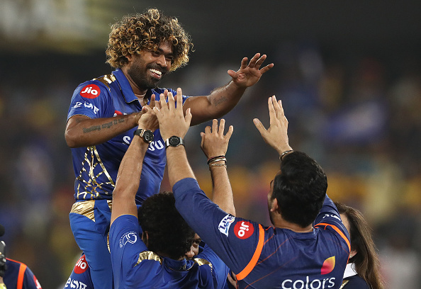 Lasith Malinga after winning the IPL for MI in 2019 | Getty Images