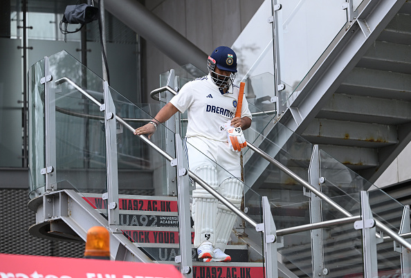 Rishabh Pant fractured his toe while batting on Day1 of the Manchester Test | Getty