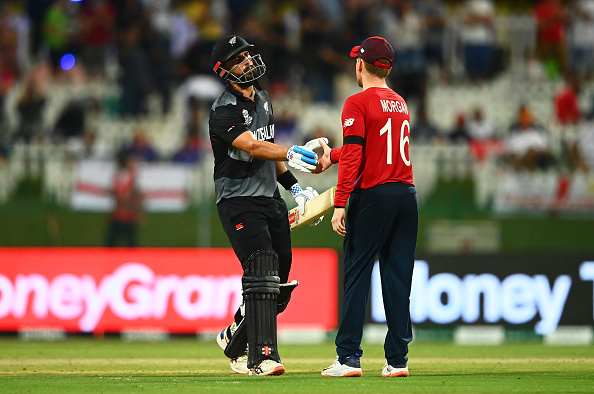 Mitchell refused a single after obstructing bowler Rashid during T20 WC 2021 semi-final | Getty