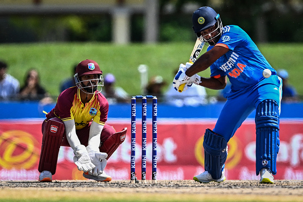 Sanju Samson managed 32 runs in 3 innings in T20I series | Getty