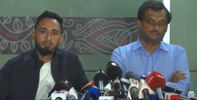 CWAB president Mohammad Mithun and BCB director Iftekhar Rahman Mithu | X