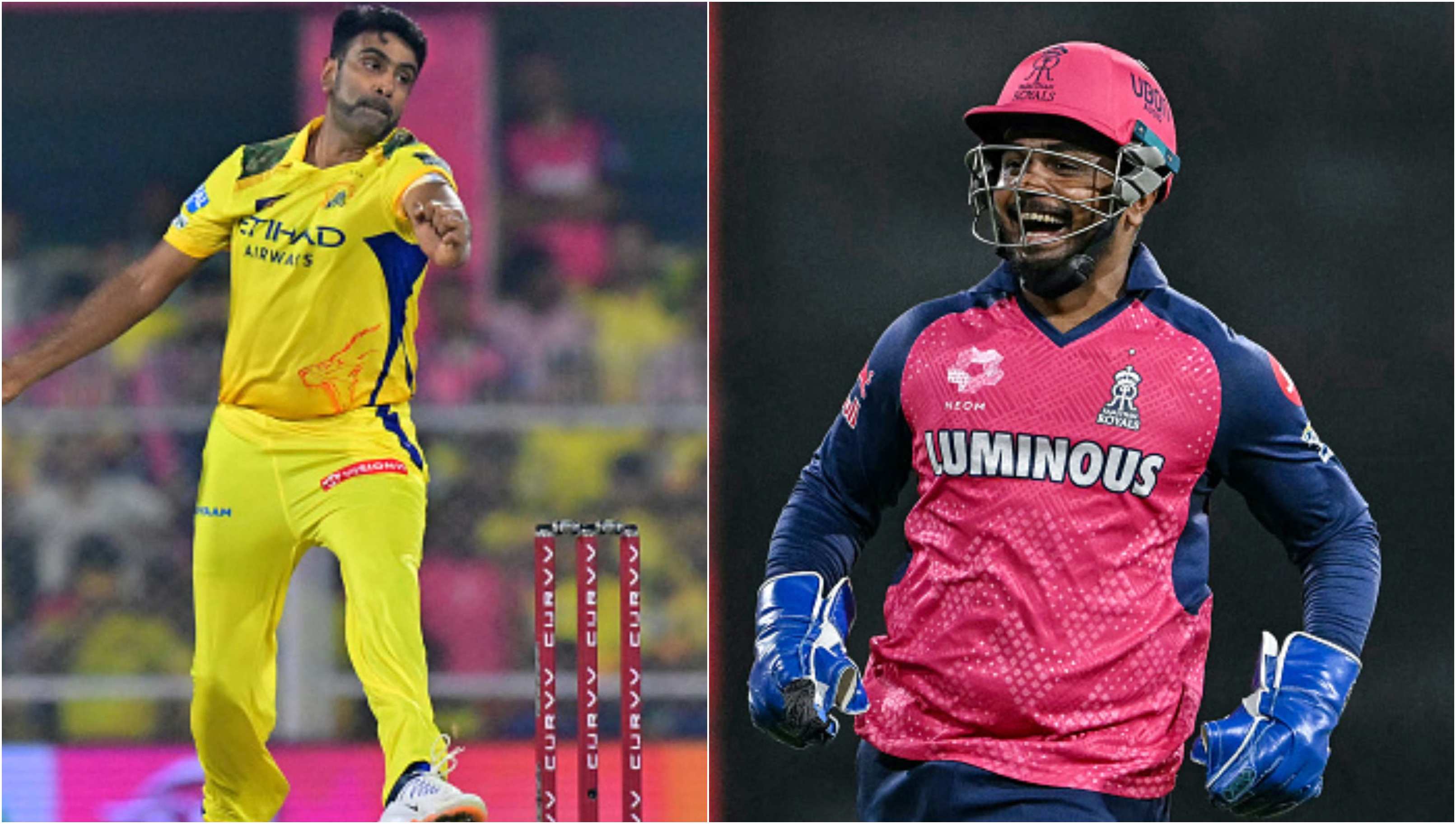 Ravichandran Ashwin and Sanju Samson | Getty