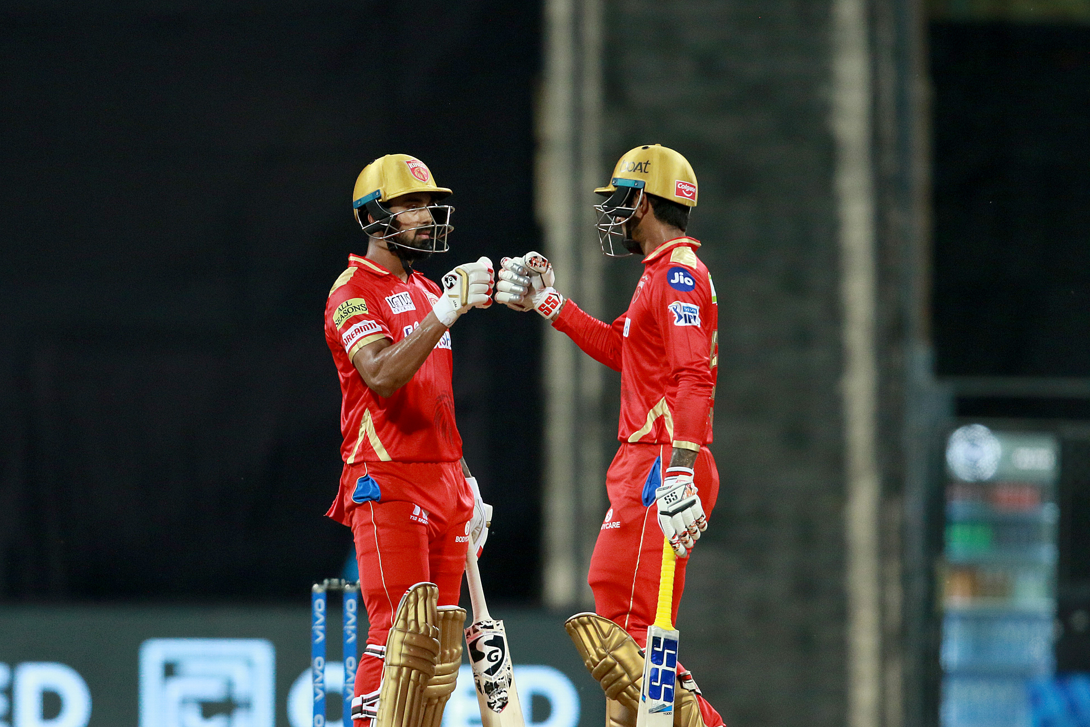 KL Rahul and Deepak Hooda of Punjab Kings in their new-look jersey | BCCI/IPL