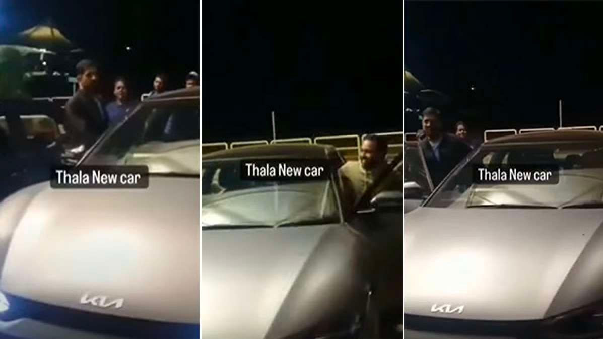 WATCH: MS Dhoni takes Ruturaj Gaikwad and Kedar Jadhav for late night drive in his new swanky car