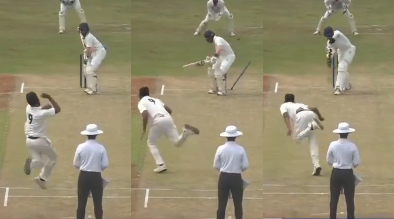 Umran Malik took two wickets in his first overs on cricketing return | X