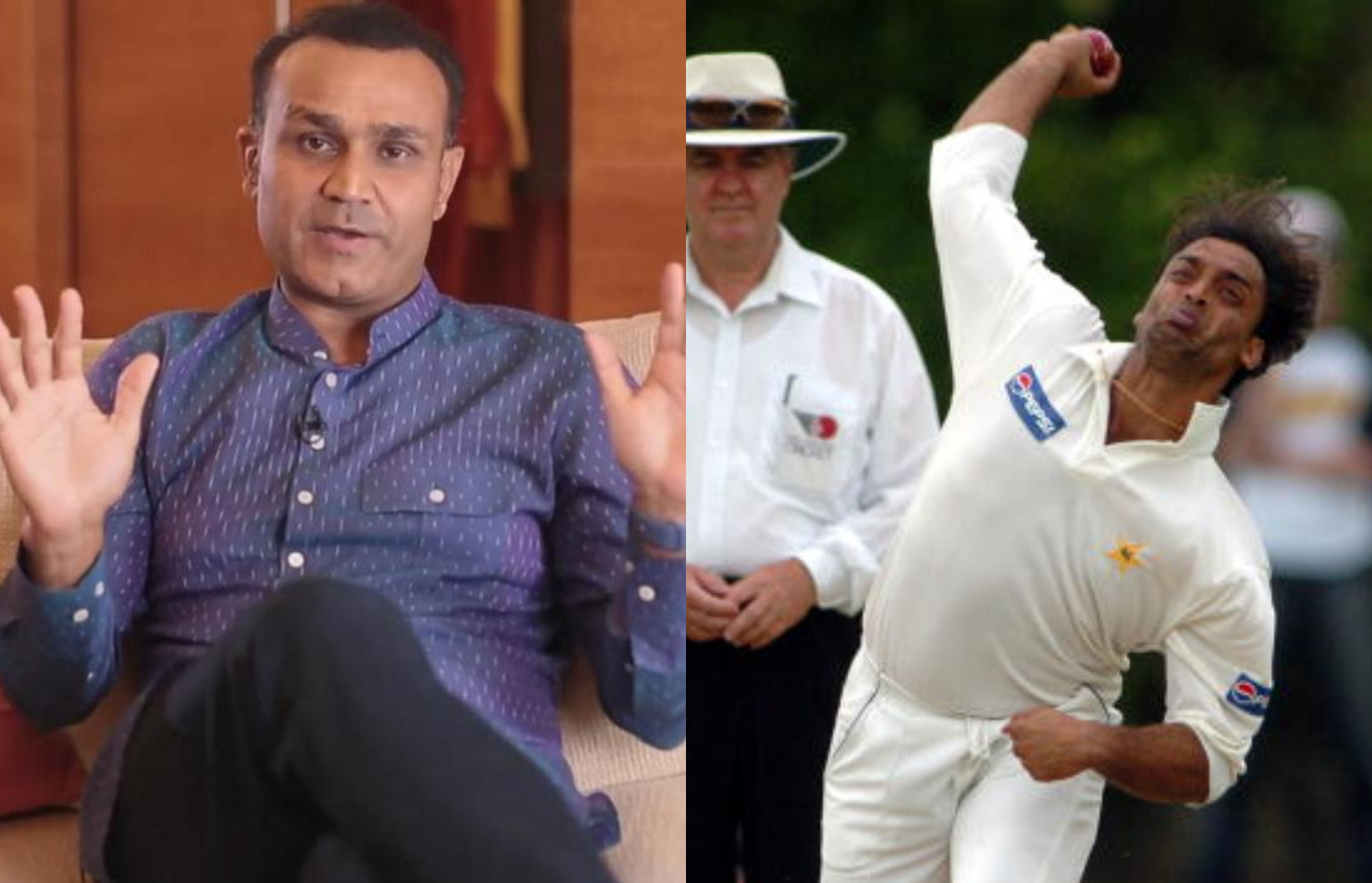 Sehwag commented on Shoaib Akhtar's controversial bowling action | Getty