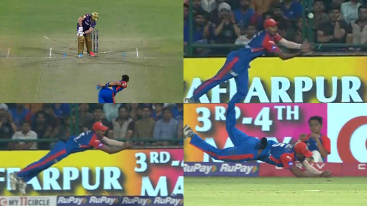 IPL 2025: WATCH- Dushmantha Chameera turns superman; takes probably the catch of the season in DC v KKR match