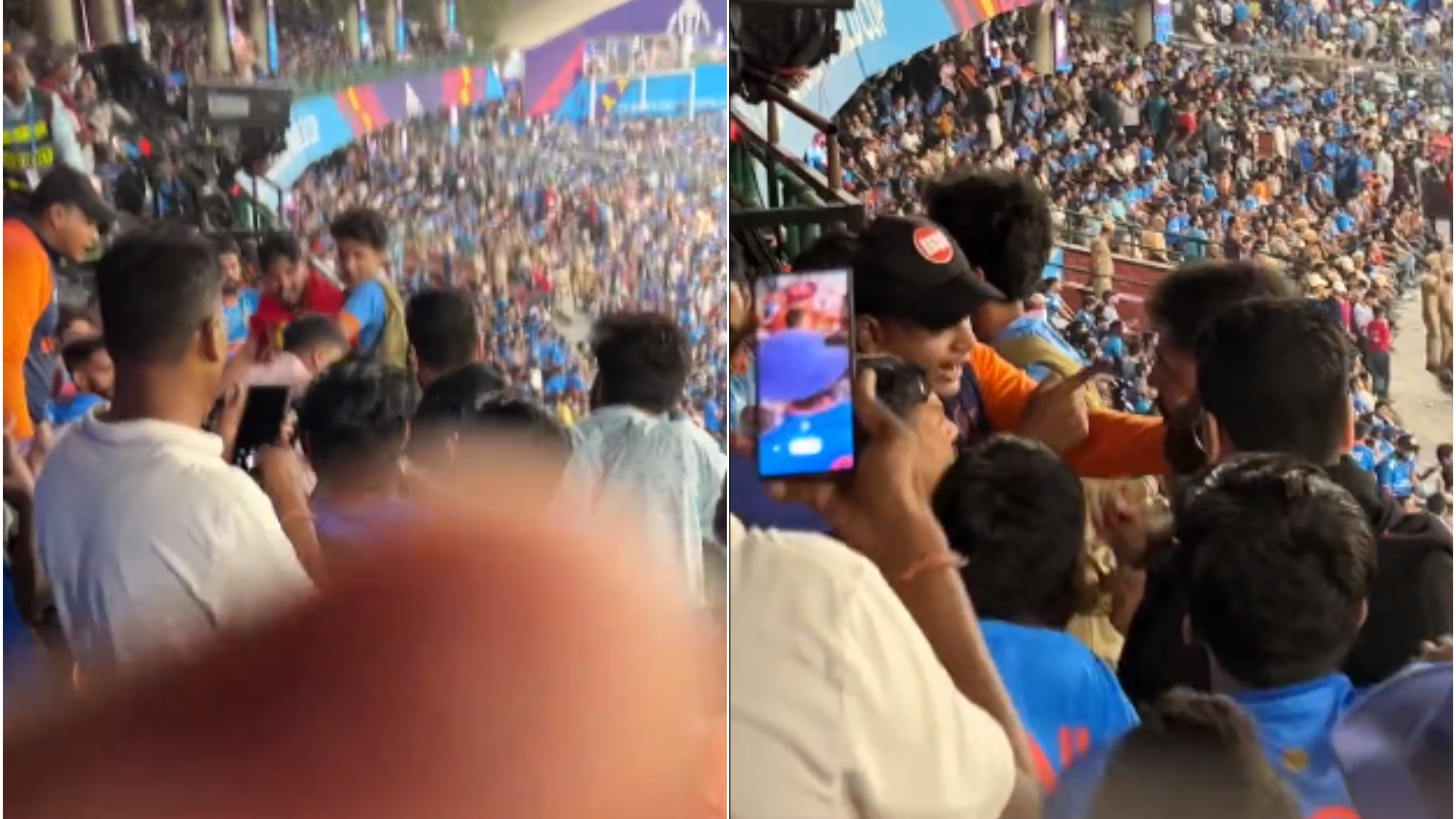 CWC 2023: WATCH – Fans engage in fist fight during India-Afghanistan match in Delhi; video goes viral