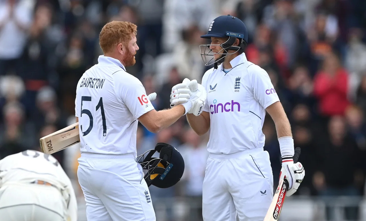 Jonny Bairstow scored 162 and 71* in this Test, while Root made 5 and 86* | Getty