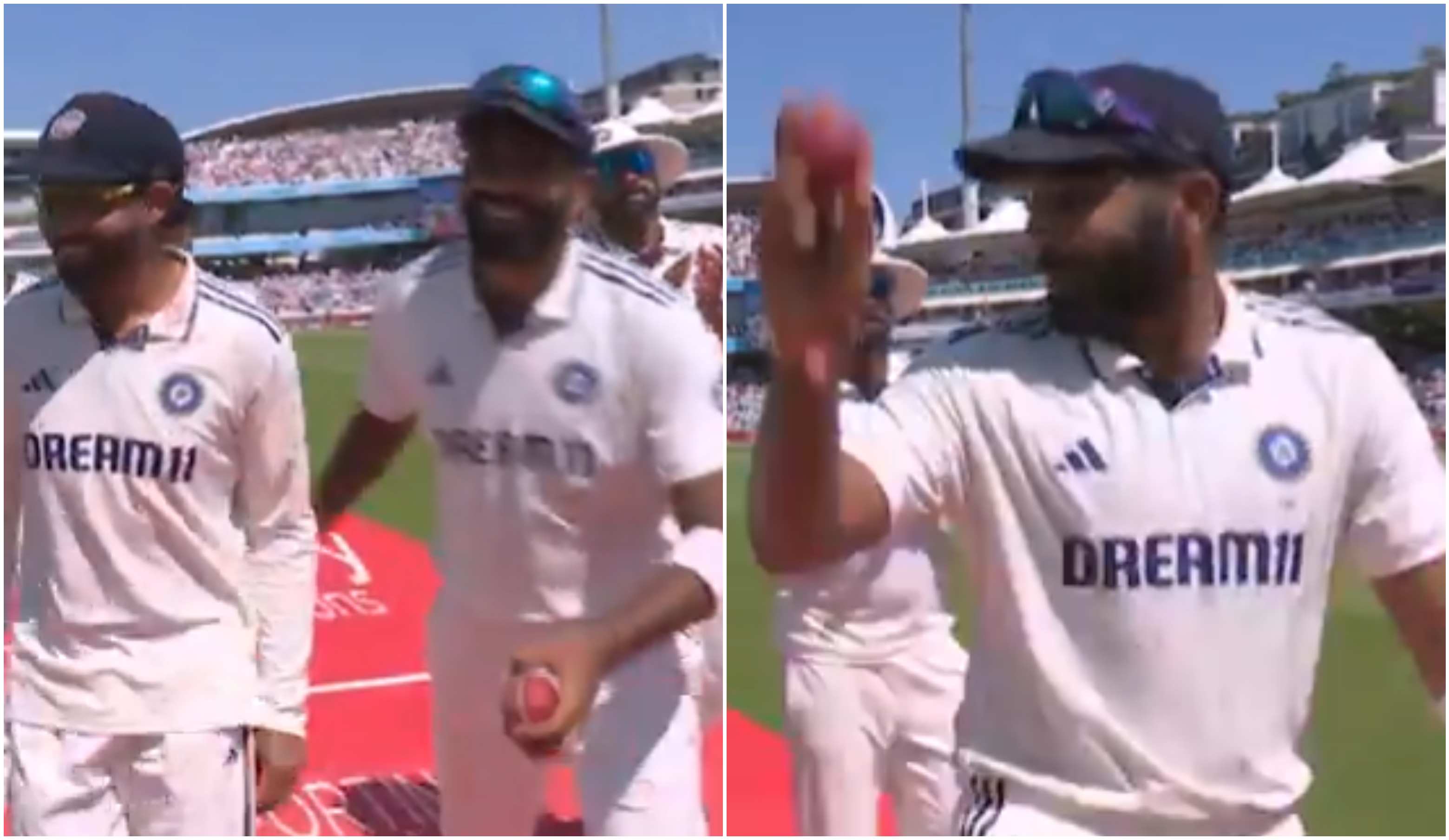 Jasprit Bumrah and Ravindra Jadeja | Screengrab
