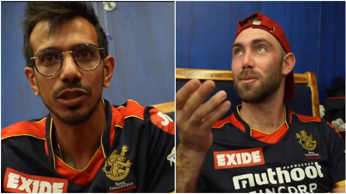IPL 2021: WATCH - Yuzvendra Chahal's hilarious banter with Glenn Maxwell on making easy catch difficult 