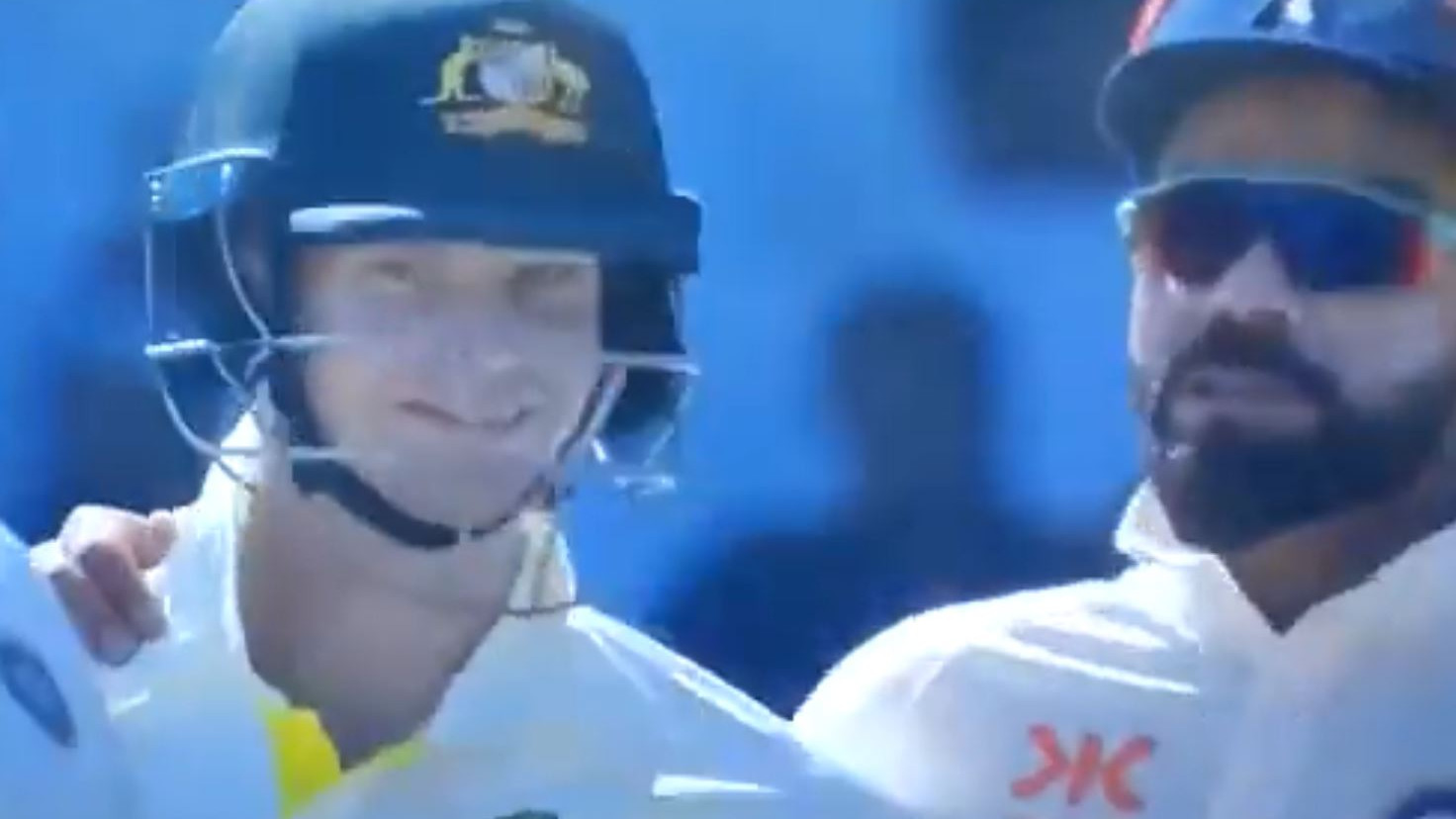 IND v AUS 2023: WATCH- Virat Kohli puts his arm around Steve Smith while having a short chat