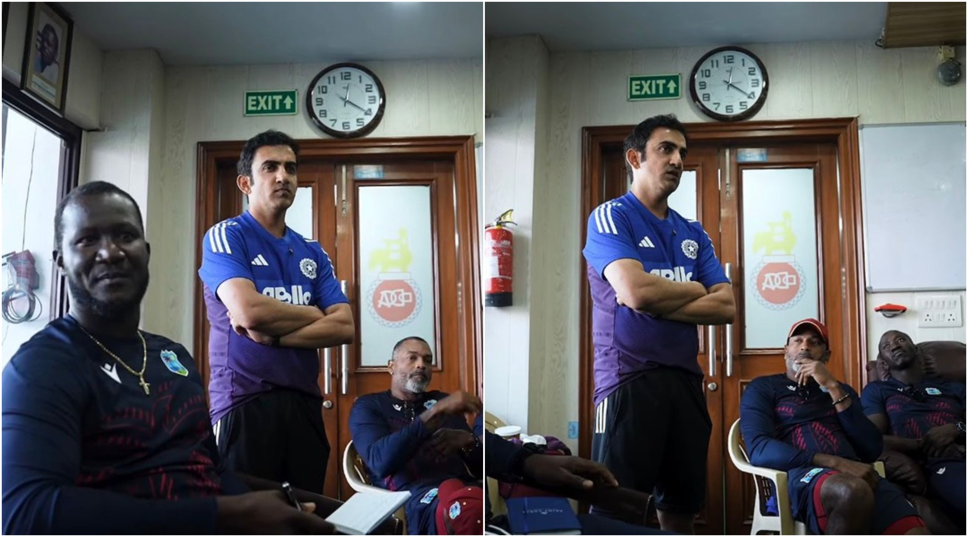 Gautam Gambhir addressing the West Indies team | BCCI