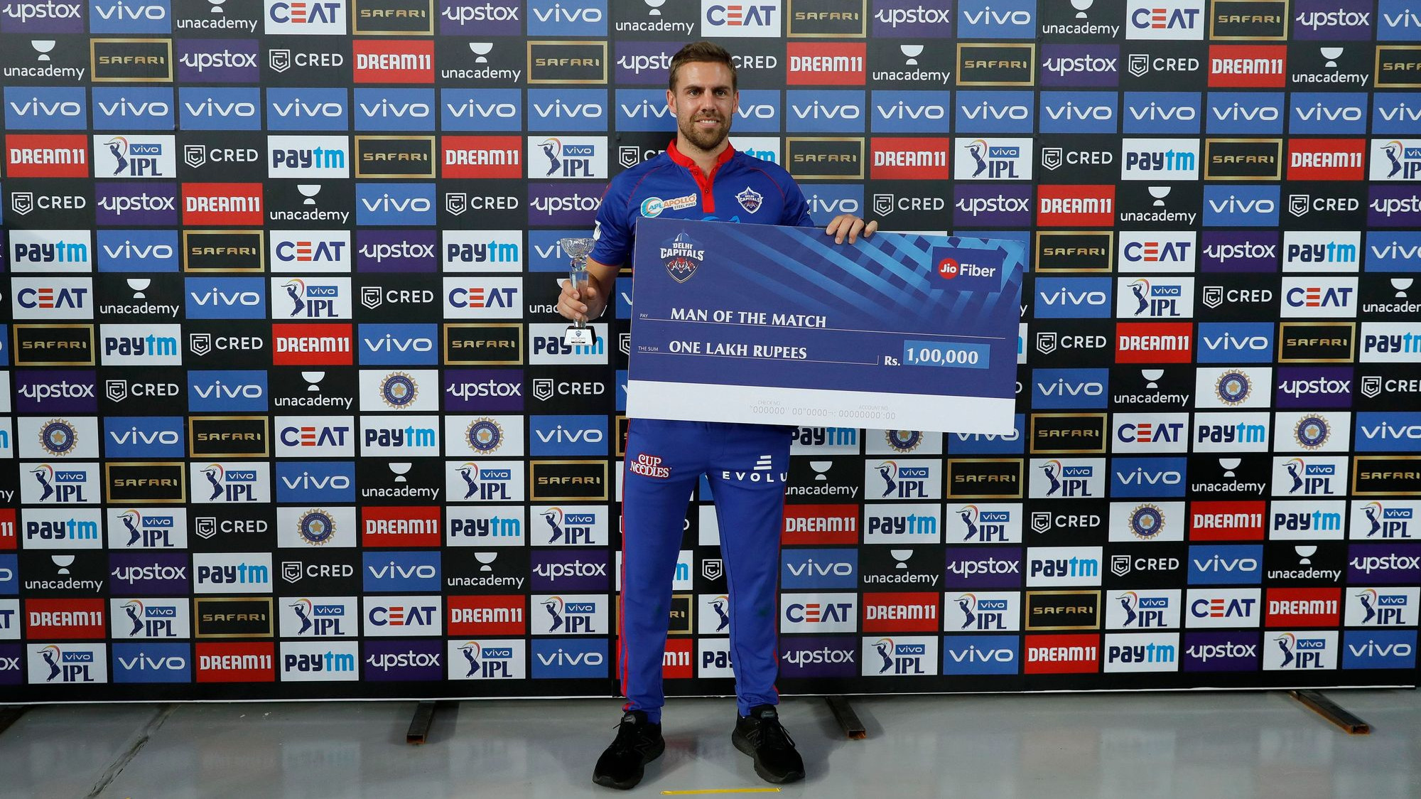 IPL 2021: I am happy to contribute to a win - Anrich Nortje after winning Player of the Match award