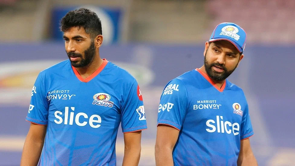 Rohit Sharma and Jasprit Bumrah | MI X