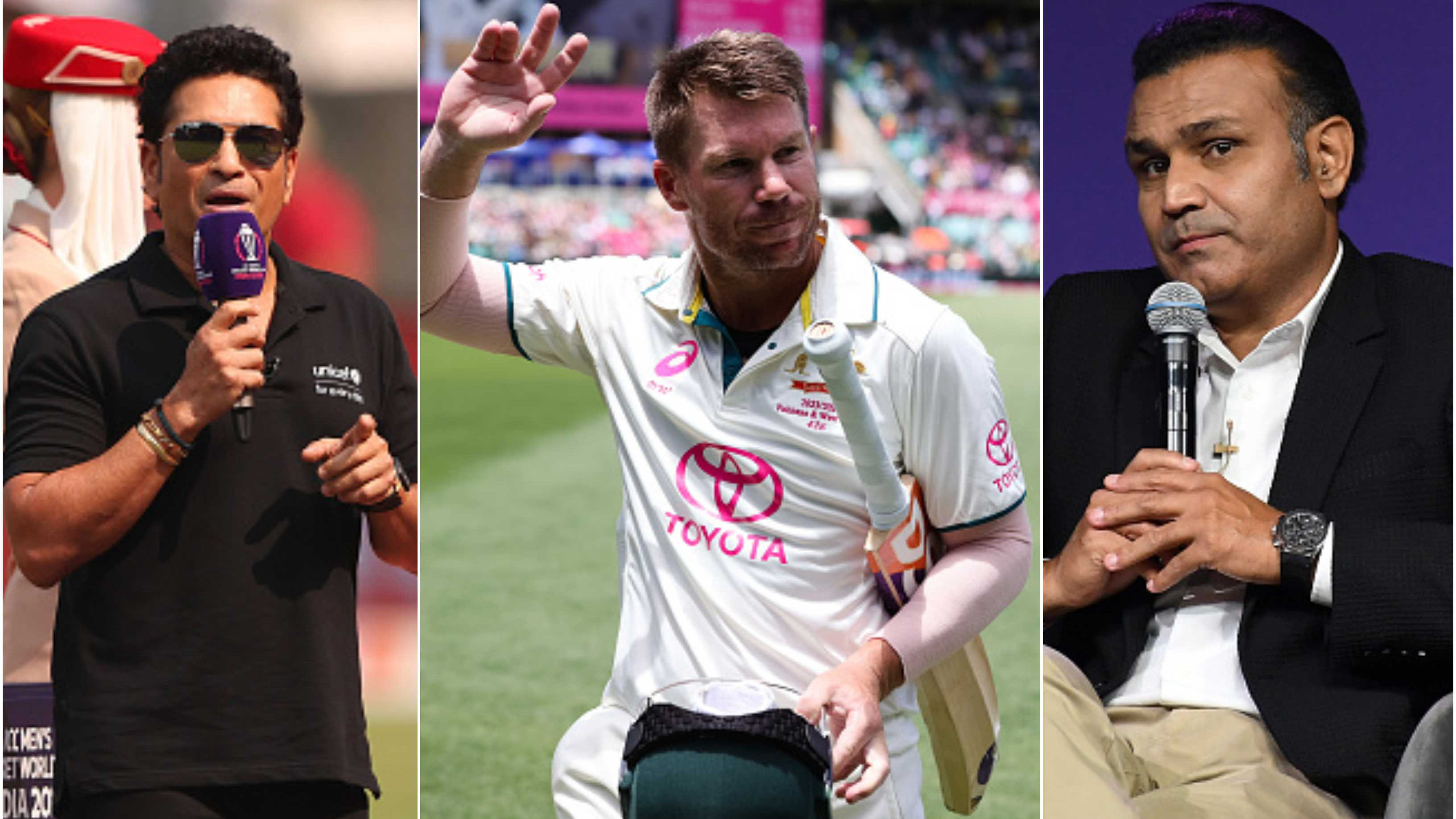 AUS v PAK 2023-24: Tendulkar, Sehwag lead cricket fraternity in congratulating David Warner on a wonderful Test career