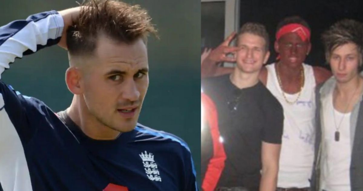 Alex Hales had apologized for this unfortunate photo from his youth | Twitter