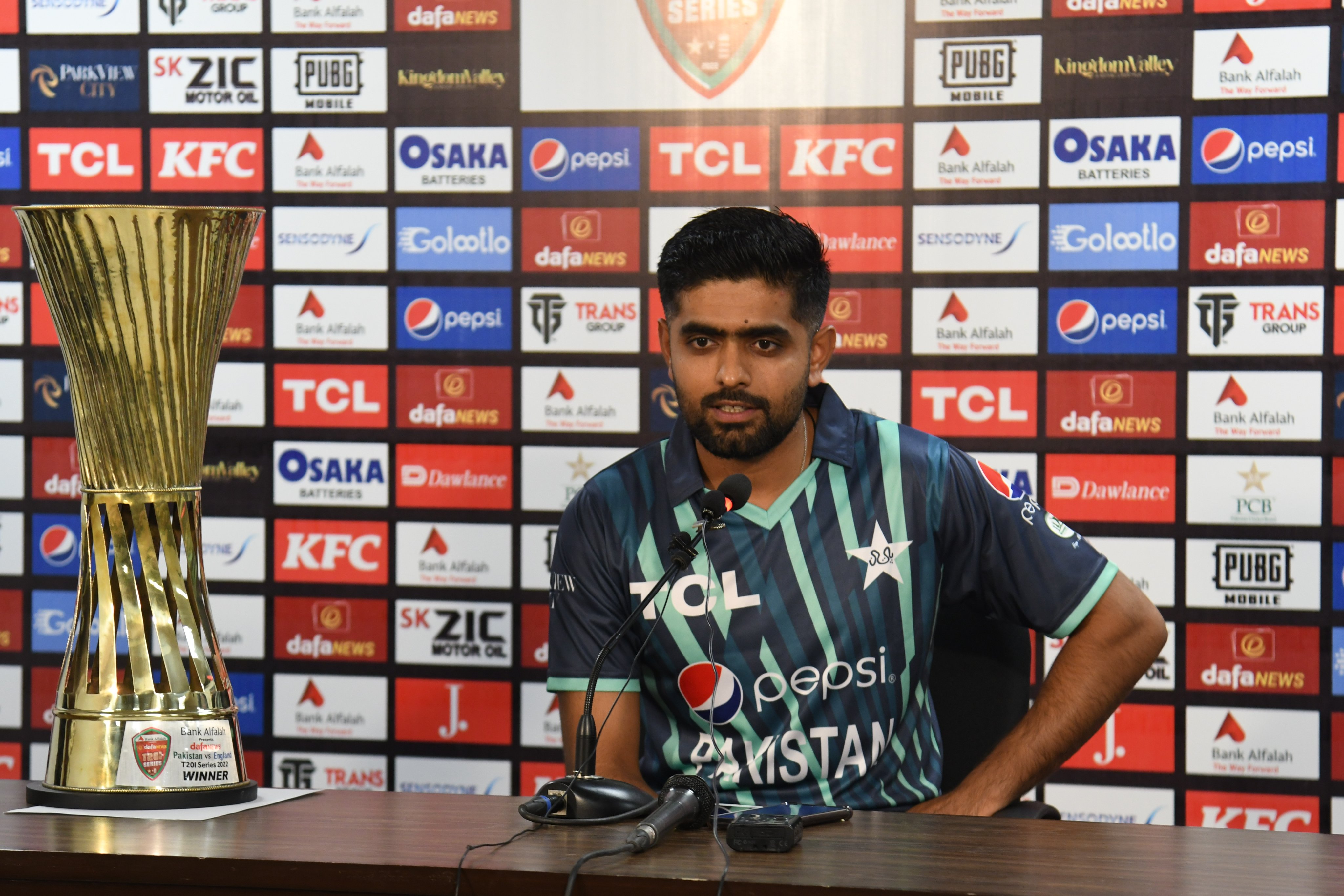 Babar Azam during press conference | PCB Twitter
