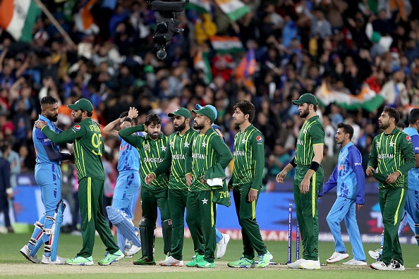 इस साल के अंत में होने वाले वनडे विश्व कप में भारत और पाकिस्तान के बीच भिड़ंत होने की संभावना है  गेटी