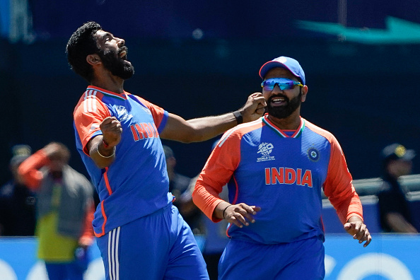 Jasprit Bumrah and Rohit Sharma | Getty