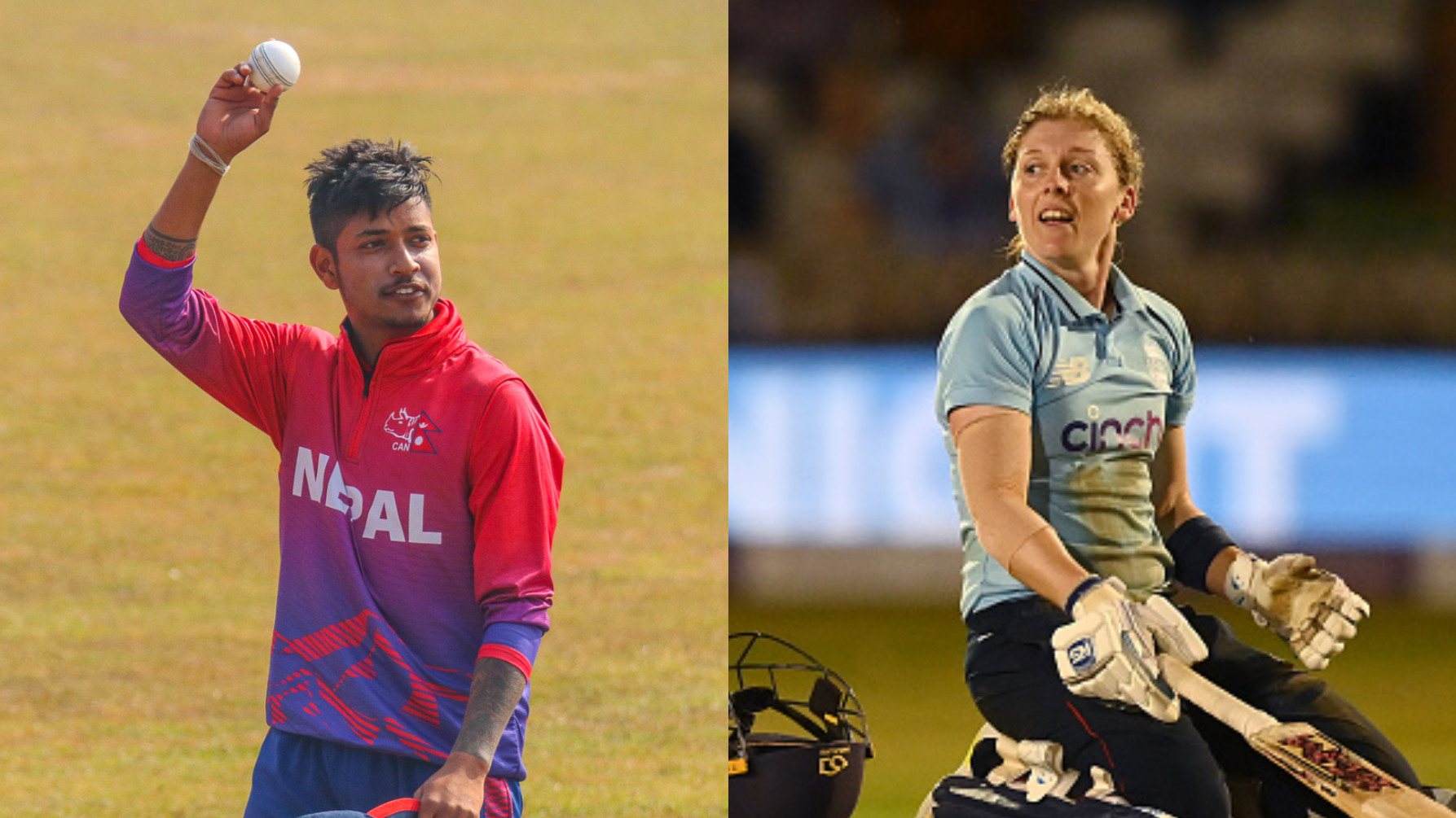 Sandeep Lamichhane and Heather Knight win ICC Player of the Month award for September 2021