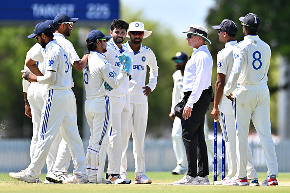 Kishan and India A players were unhappy with umpire Shawn Craig changing the ball  | Getty