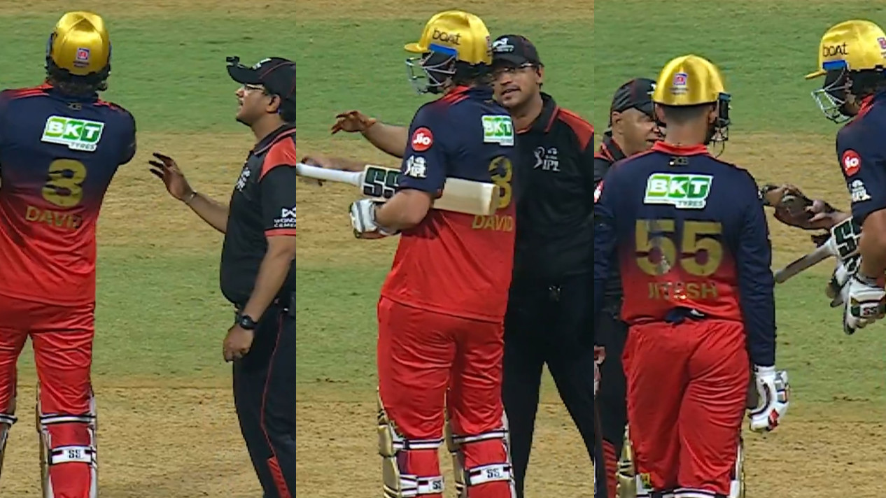 IPL 2026: WATCH- Tim David scolded by umpires as he refuses to give them the ball amidst disagreement