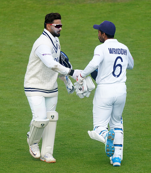 Wriddhiman Saha and Rishabh Pant | Getty Images