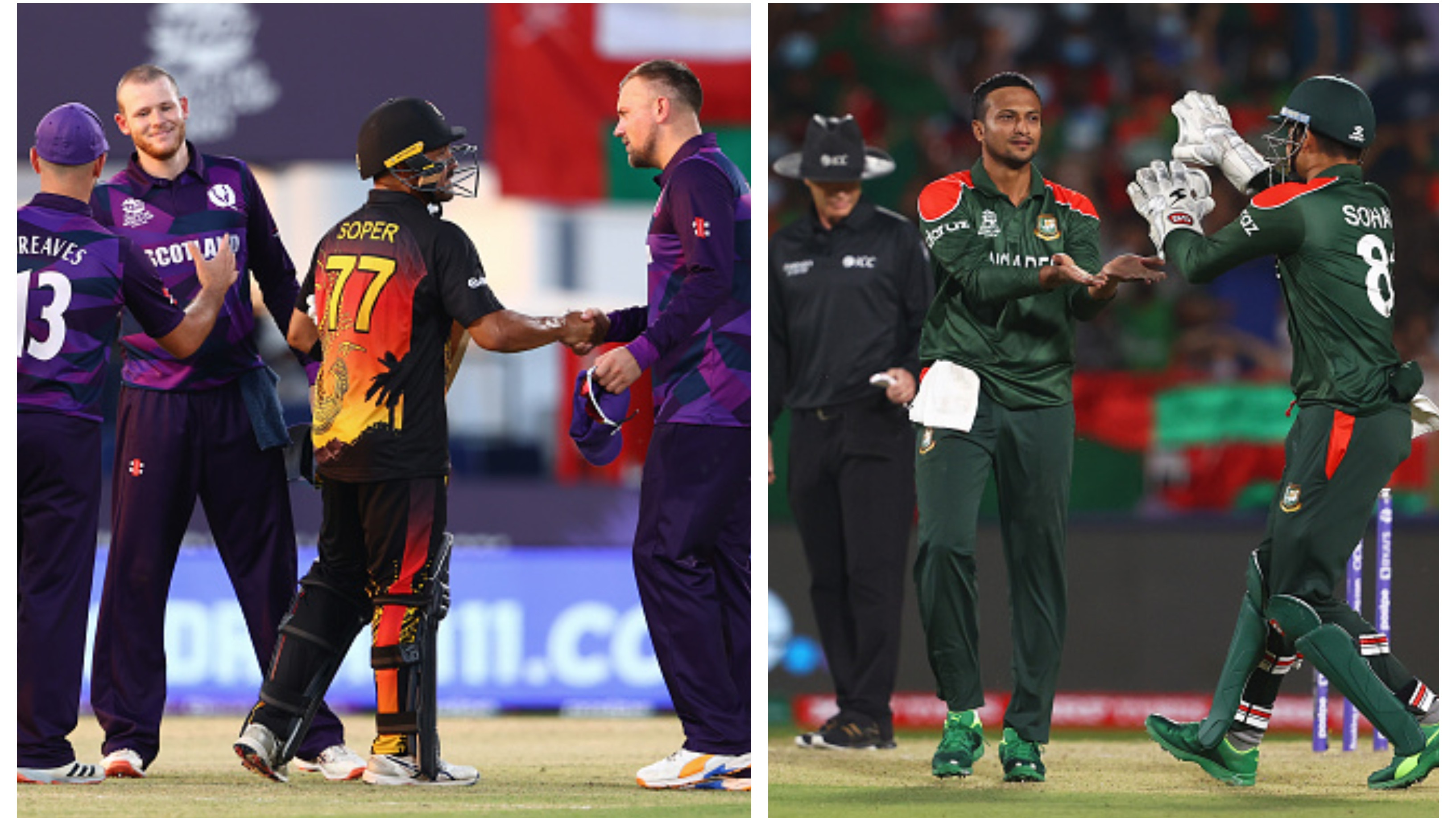 T20 World Cup 2021: Scotland inch closer to Super 12s after 17-run win over PNG; Bangladesh beat Oman by 26 runs
