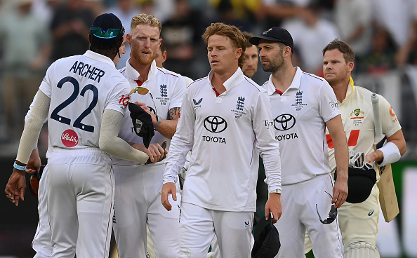 England lost the first Ashes Test by eight wickets | Getty