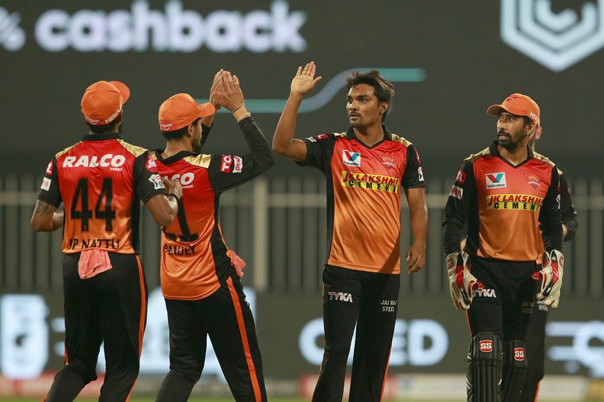 Man of the Match Sandeep Sharma took 2 wickets against RCB in Sharjah (Photo - BCCI / IPL) 